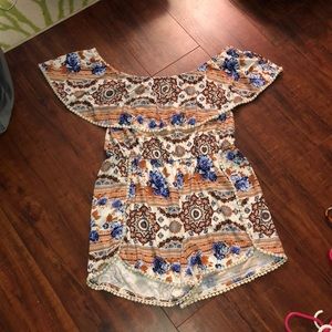 Tribal Print Romper
